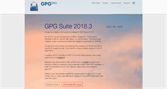 Desktop Screenshot of gpgtools.org