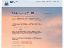 Tablet Screenshot of gpgtools.org